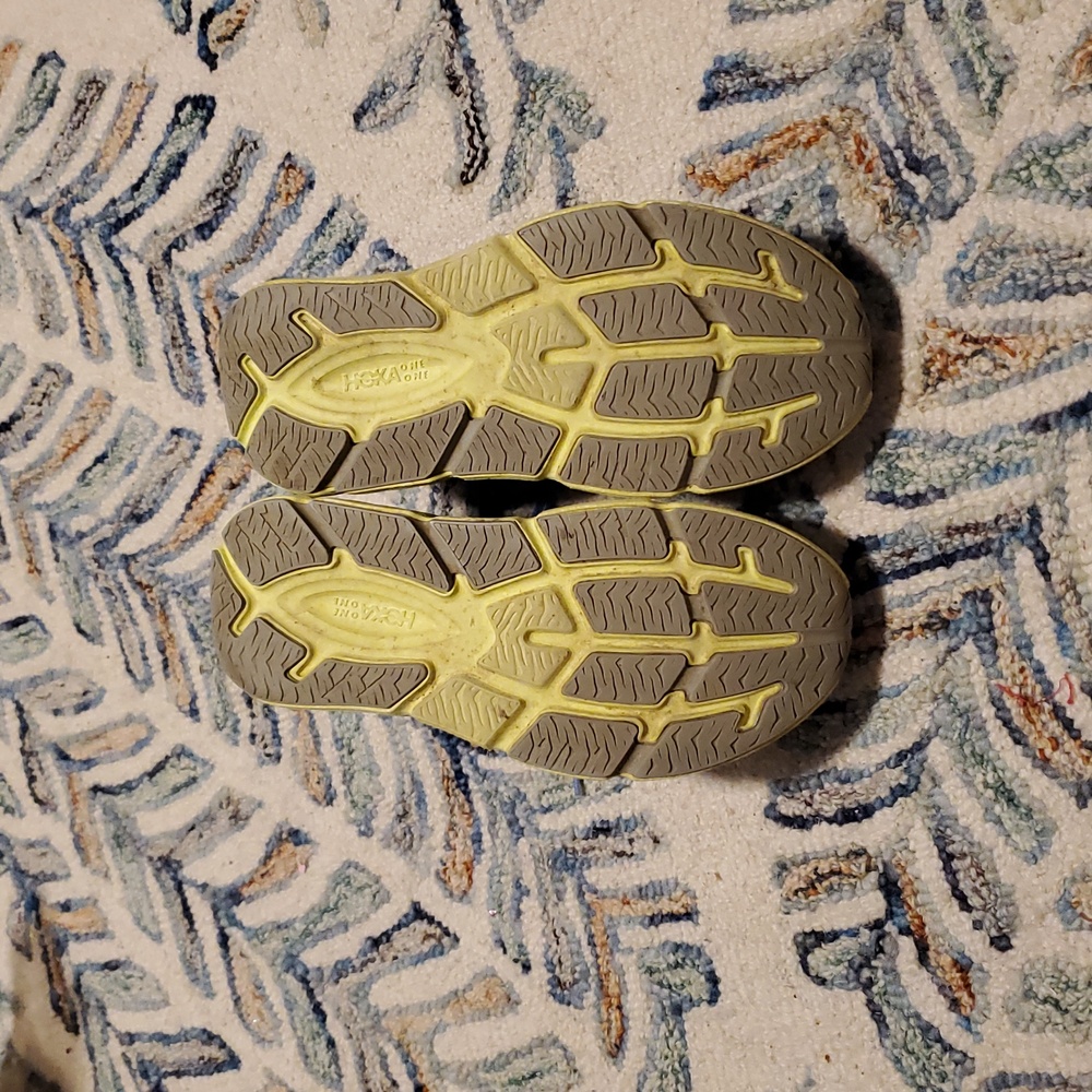 Hoka One One Blue Yellow Running Shoes | Size 7.5 - Picture 5 of 8
